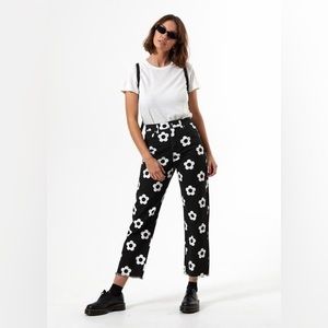 Afends Mod Flower print black jeans sz 2